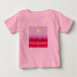 Roter Sonnenuntergang Baby T-shirt