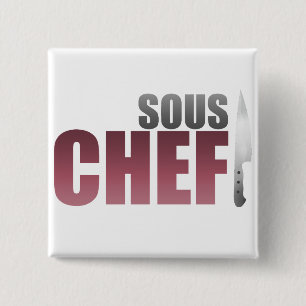 Roter Sous Koch Button