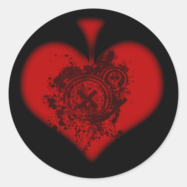 Roter Span Sticker (Vorderseite)