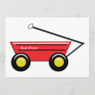 Roter Spielzeug-Lastwagen Einladung