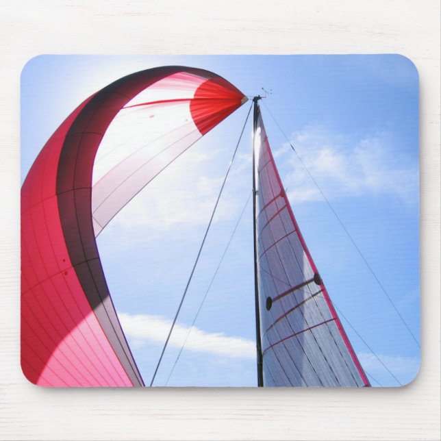 Roter Spinnaker mit Sun Mousepad (Vorne)