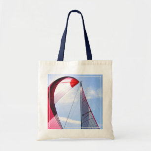 Roter Spinnaker mit Sun Tragetasche