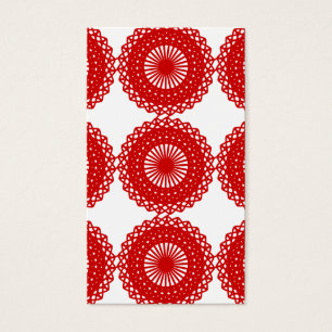 Roter Spitze-Muster-Entwurf