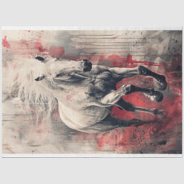 Roter Spritzer von White Horse Seidenpapier