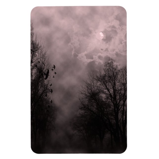 Roter Spuk Himmel mit Ravens Magnet (Vertikal)
