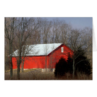 Roter Stall am Sonntagmorgen