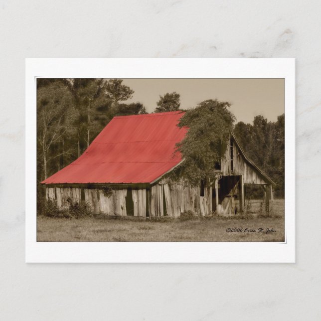 Roter Stall - Postkarte (Vorderseite)