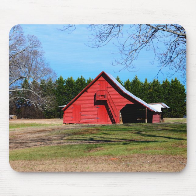 Roter Stall Shed Mousepad (Vorne)