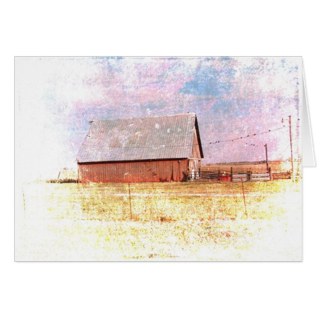 Roter Stall Vögel auf einem Draht (Vorderseite (Horizontal))
