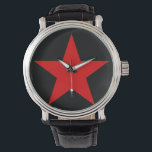 ROTER STAR ARMBANDUHR<br><div class="desc">Ein roter Stern mit fünf Spitzen und vier Säulen ist ein wichtiges Symbol, das oft mit kommunistischer Ideologie in Verbindung gebracht wird, insbesondere in Kombination mit Hammer und Sichel. Es ist weit verbreitet in Fahnen, Staat Emblemen, Denkmälern, Ziergegenständen und Logos. Der Rote Star ist auch Alexander Bogdanows Roman in der...</div>