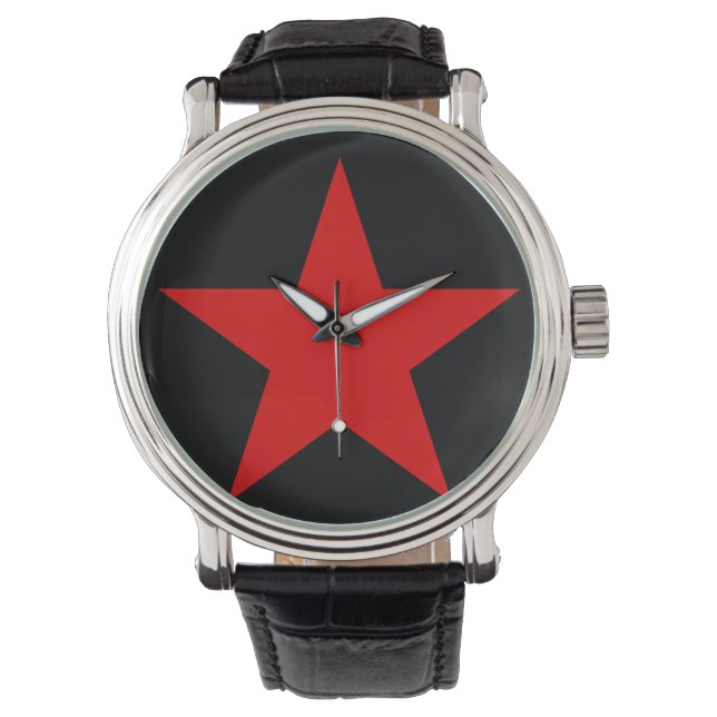 ROTER STAR ARMBANDUHR (Vorderseite)