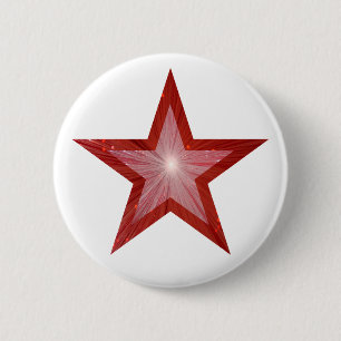 Roter Star-Button weiß Button
