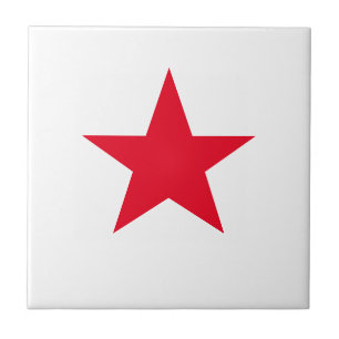 Roter Star Fliese