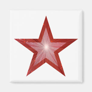 Roter Star Kühlschrankmagnet