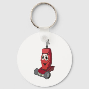 Roter Staubsauger Schlüsselanhänger