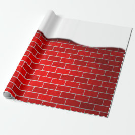 Roter Stein mit Schneesturm Geschenkpapier