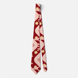 Roter Stern Design  Krawatte