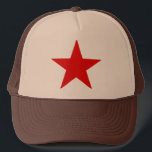 Roter Stern Jugoslawiens Truckerkappe<br><div class="desc">Roter Stern,  zentrale Eigenschaft in der sozialistischen bundesstaatlichen Republik von Jugoslawien u. internationales Symbol für Kommunismus</div>