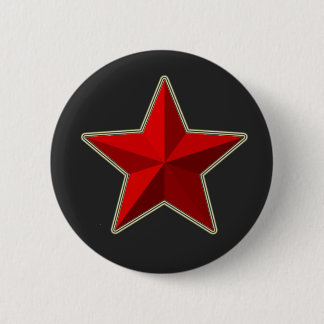 Roter Stern-Knopf Button