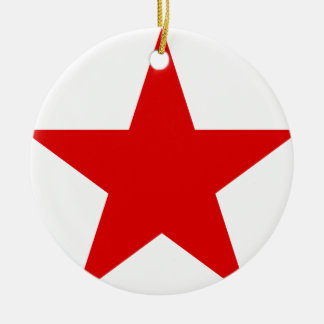 Roter Stern-kommunistischer Sozialist Keramik Ornament