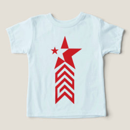 Roter Stern mit Chevron-Pfeilen