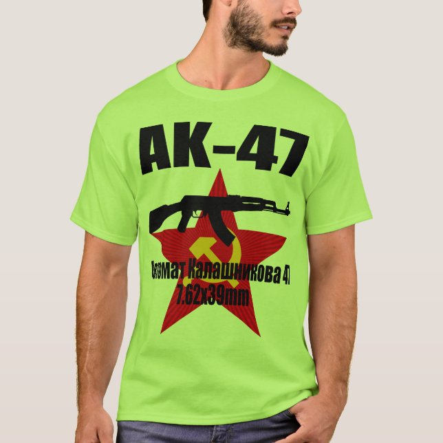 Roter Stern Z AK47 T-Shirt (Vorderseite)