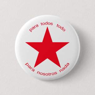 Roter Stern Zapatista Button