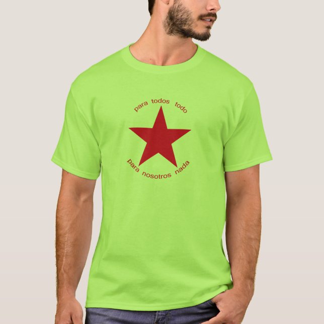 Roter Stern Zapatista T-Shirt (Vorderseite)