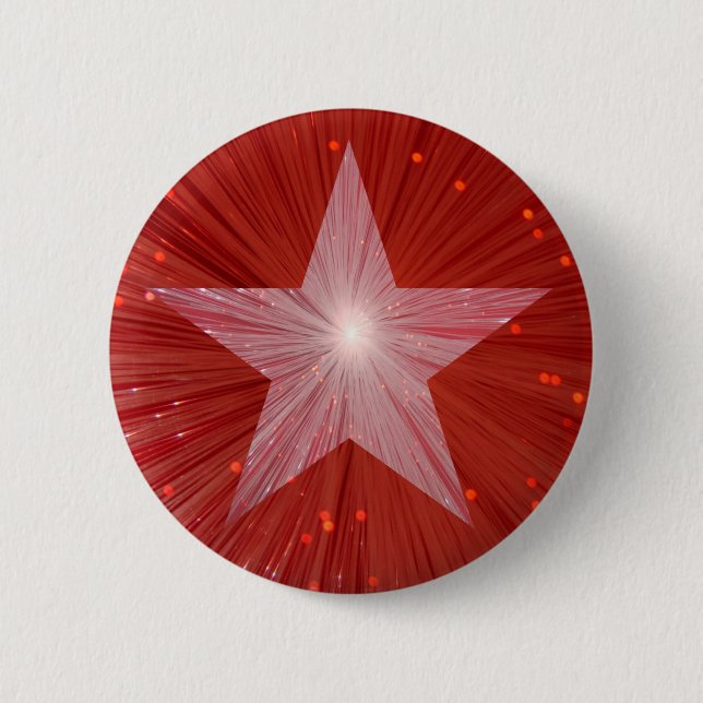 Roter Sternknopf Button (Vorderseite)