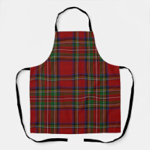 Roter Stewart-Karo-Tartan für Weihnachten