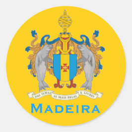 Roter Sticker für Madeira