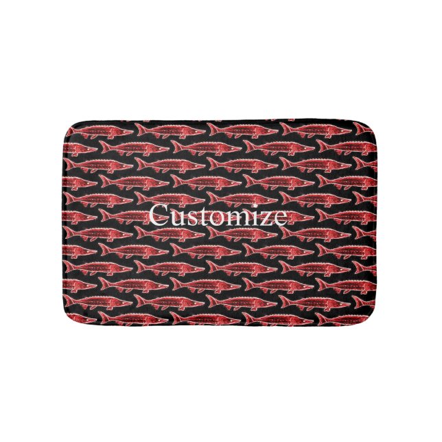 Roter Störenschwimmer Badematte (Vorderseite)