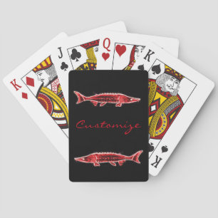Roter Störenschwimmer Spielkarten