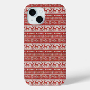 Roter Strick-Weihnachten Case-Mate iPhone Hülle