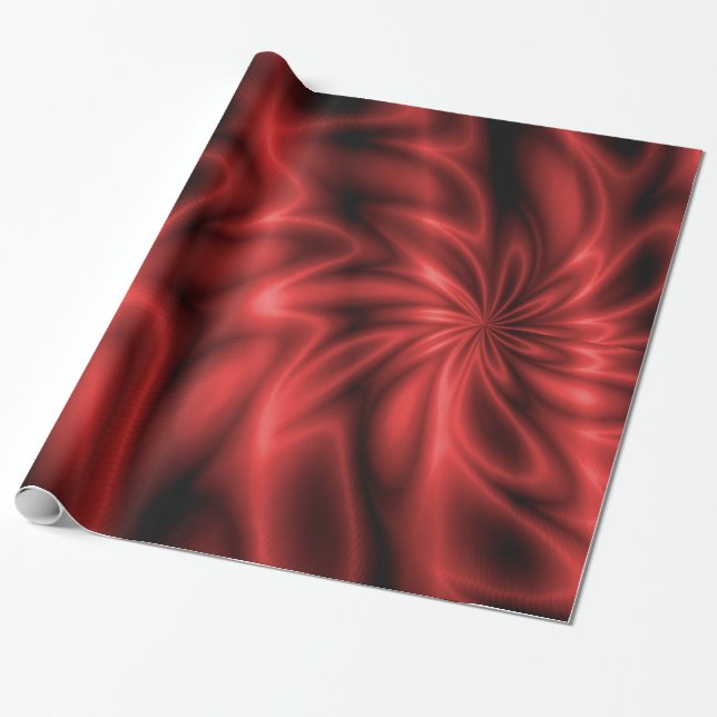Roter Strudel Geschenkpapier (Ungerollt)