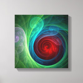 Roter Sturm Flora Modernes Abstrakt Schwarz und We Leinwanddruck