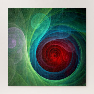 Roter Sturm Floral Modernes Abstraktes Kunstfarbmu