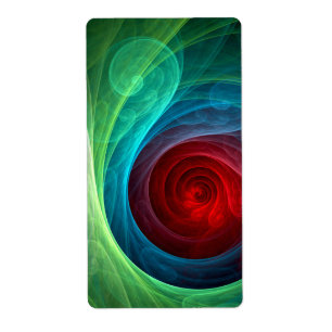 Roter Sturm Floral Modernes Abstraktes Kunstfarbmu