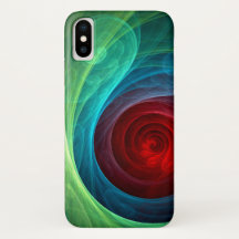 Roter Sturm Floral Modernes Abstraktes Kunstfarbmu