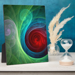 Roter Sturm Floral Modernes Abstraktes Kunstfarbmu Fotoplatte