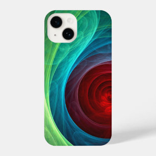 Roter Sturm Floral Modernes Abstraktes Kunstfarbmu iPhone 14 Hülle
