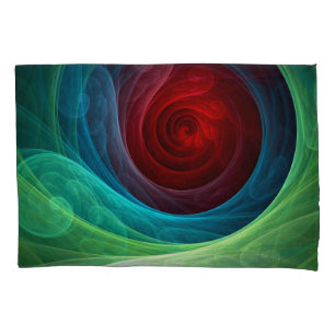 Roter Sturm Floral Modernes Abstraktes Kunstfarbmu Kissenbezug