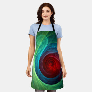Roter Sturm Floral Modernes Abstraktes Kunstfarbmu Schürze