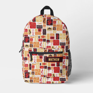 Roter Südwesten Bedruckter Rucksack