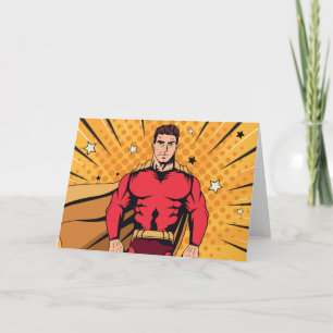 Roter Superheld Einladung