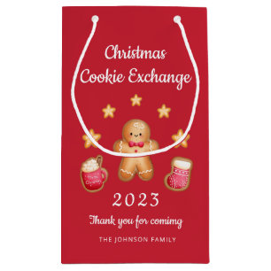 Roter süßer Weihnachtsmann-Weihnachtsplätzchen-Aus Kleine Geschenktüte