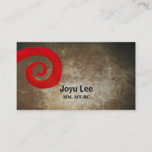 Roter Swirl Visitenkarte