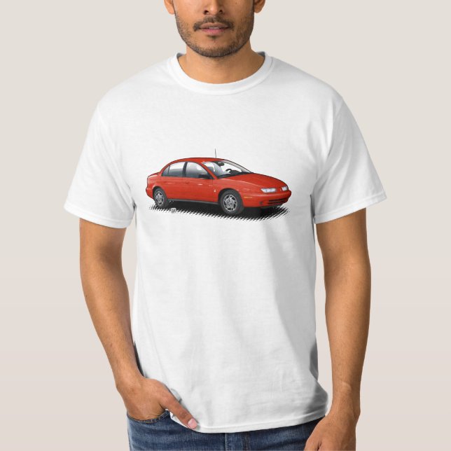 Roter T - Shirt Saturns SL2 (Vorderseite)