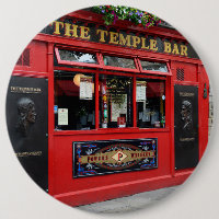 Roter Tempel-Bar Pub in Dublin-Knopf