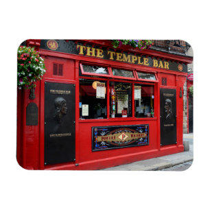 Roter Tempel-Bar Pub in Dublin Magnet